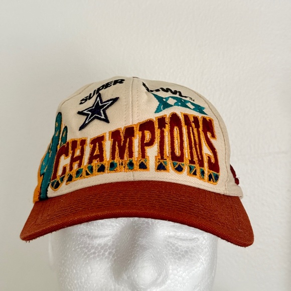 Logo Athletic Dallas Cowboys Super Bowl 30 champs snapback hat - Picture 2 of 9